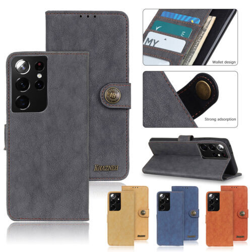For Samsung S21 S20 Note A51 71 72 Leather Wallet Case Flip Cover