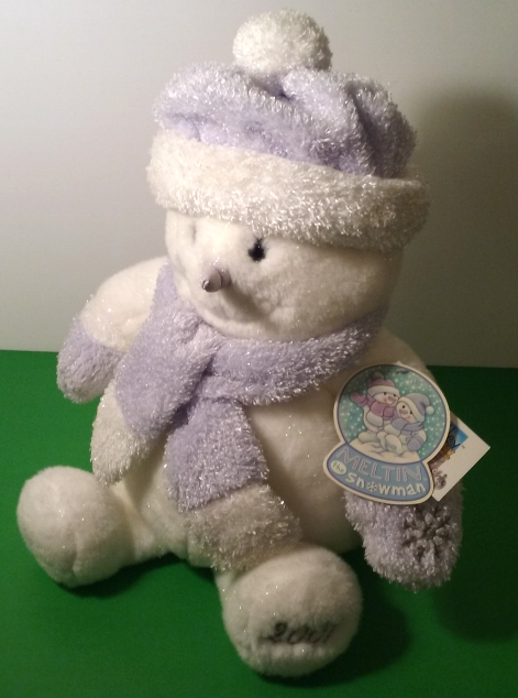 Animal Alley MELTIN SNOWMAN in Hat, Scarf-Stuffed Toy 22"- 2001-Collectible*Tags - $23.95