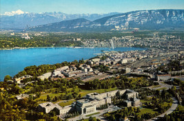 Aerial View Posted Geneve, Switzerland - Le Palais des Nations Postcard - £5.70 GBP