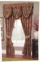 Croscill Chella Garnet Multicolor Waterfall Swag Valance - $45.00