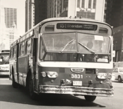 1985 Chicago Transit Authority CTA Bus #3831 Route 151 Sheridan B&amp;W Photograph - £7.42 GBP