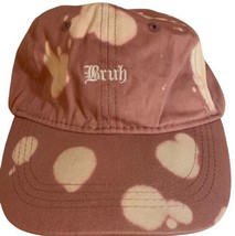 Unbranded &quot;Bruh&quot; Cap Mauve Cream One Size Strapback Cap - £6.01 GBP