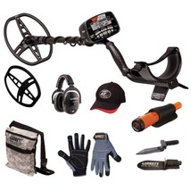 Garrett AT MAX Waterproof Metal Detector w/ Pointer, Digger, Pouch and Gloves - £683.51 GBP