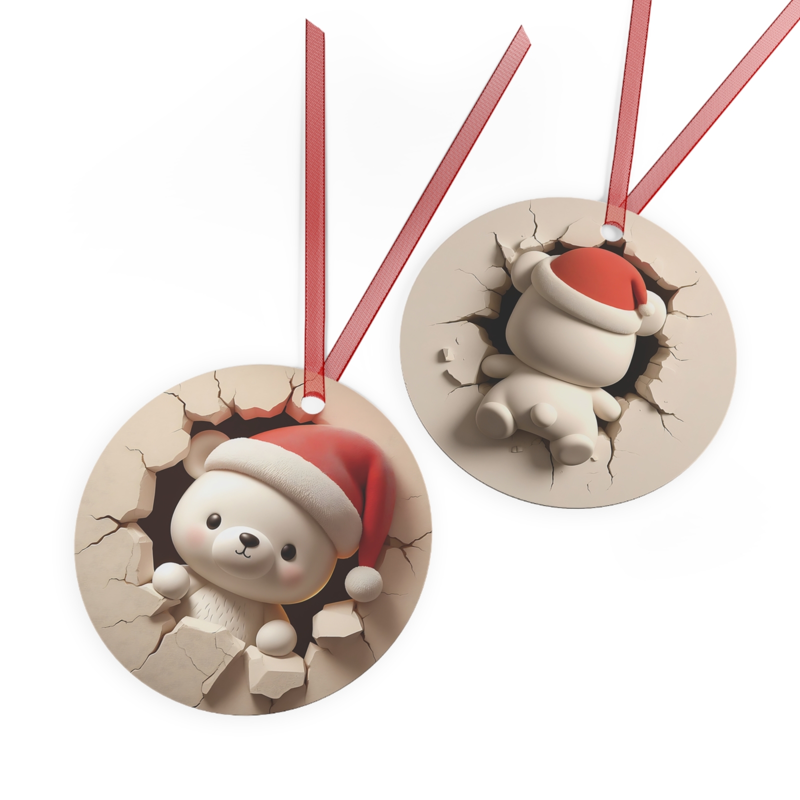 Primary image for 3D Cute Polar Bear Christmas Ornament, Christmas Gift, Holiday Tree Decor
