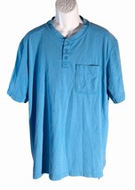 DULUTH TRADING CO. Men&#39;s Short Sleeve Button Down Longtail T Polo Shirt ... - $21.98 CAD