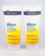 Neutrogena Mineral Beach Defense 30 SPF Body Lotion 3 Fl Oz Ea Lot Of 2 ... - $16.40