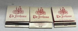 Lot 3 the Firehouse Authentic American Cocktails &amp; Food Sacramento CA Matchbook - £7.11 GBP
