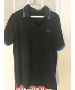 VTG MIE Fred Perry Black/Blu Shirt 42 Mod Skinhead Lonsdale Brutus Ben S... - £21.17 GBP