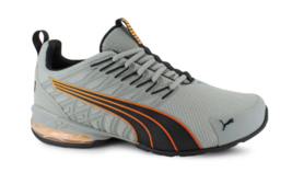 MENS PUMA VOLTAIC EVO Gray/Black/Orange air-cushioned heel pod SoftFoam+... - $59.57
