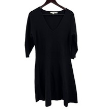 Boden Black Knit Fit and Flare Annabel Dress Size 12 - £21.98 GBP