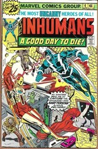 The Inhumans Vol. 1 No. 4 Marvel Comics (1976) Black Bolt Crystal - £2.94 GBP