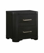 Modern Charcoal Nightstand - 2-Drawer Dovetail Bedside Table - €482,69 EUR