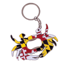 Maryland Flag Crab Keyring Bottle Opener NEW Fast Free Ship - £13.05 GBP