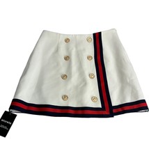 Storets Sophia Stripe Edge Nautical Mini Skirt Size S/M - $29.69