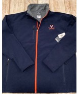 UVA Cavaliers Jacket Mens Large Fleece Lined Knights Apparel Soft Shell ... - £30.37 GBP