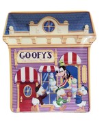 Goofy&#39;s Ice Cream Parlor Plate #2892B Mickey&#39;s Village Disney Bradford E... - $266.51 MXN