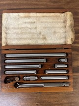 Vintage The Lufkin Rule Co. Inside Micrometer Set in Original Wooden Case U.S.A. - £90.24 GBP