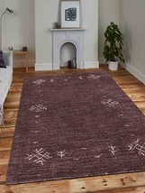 Glitzy Rugs UBSLS0516L0004A16 8 x 11 ft. Hand Knotted Gabbeh Silk Solid Rectangl - £366.48 GBP