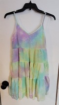 Womens S Jodifl Multicolor Tie Dye Adjustable Strap Tank Sundress Sun Dress - £8.56 GBP