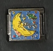 Half Moon Wholesale Italian Charm Enamel Link 9MM K50 - £12.08 GBP