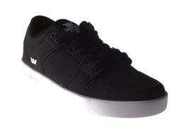 Supra Niños Chicos Juventud Negro Blanco Lona Vaider LC Bajo Zapatillas ... - $489.65 MXN