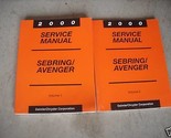 2000 DODGE AVENGER &amp; CHRYSLER SEBRING Service Shop Repair Manual Set 2 V... - $11.81