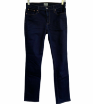 J Crew Women Matchstick Jeans 27 Dark Wash E0079 Cotton Blend Stretch - £10.86 GBP