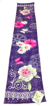 Indigo Spring Blue Table Runner 13x72 inches Hemmed with Backing - £11.44 GBP