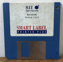 Vtg Seiko Instruments Smart Label Printer Plus Macintosh Version 2.0.3 Disk - £781.84 GBP