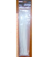 30 White NYLON CABLE TIES 11&quot; inch long x 1/8&quot; cord wire ZIP TIE 40 lb p... - $18.63