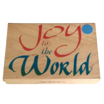 Inkadinkado Rubber Stamp Joy to the World Christmas Holiday Card Making ... - £5.49 GBP