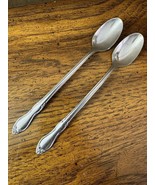 (2) Simon L &amp; George H Rogers Co Stainless Oneida Iced Teaspoon Homestea... - $11.30