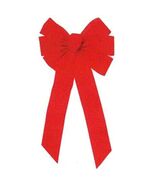 Holiday Trim 6072 7 Loop Velvet Bow for Decoration, Red - $380.38 MXN