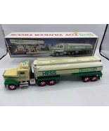 Vintage HESS Toy Tanker Oil Truck with Horn Back Up Alert &amp; Lights Teste... - $12.34