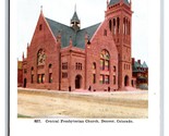 Centrale Presbiteriano Chiesa Denver Colorado Co Unp DB Cartolina R11 - £4.06 GBP