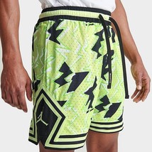 Nike Jordan Sport &quot;Breakfast Club&quot; Diamond Mesh Shorts Lime Volt AJ7 Black XL - £34.99 GBP