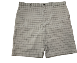 Greg Norman Men&#39;s Signature Series Golf Shorts, Gray Plaid, Size 38 - £14.59 GBP