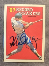 Mark McGwire Hand Signed Baseball Card Autographed Oakland A&#39;s Auto Athl... - $521.91 MXN