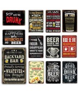 Funny Drinking Metal Print, Vintage Kitchen Men Cave Garage Bar Decor Ti... - €15,91 EUR