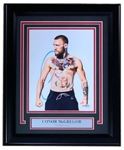 Conor McGregor Signed Framed 8x10 UFC Flex Photo PSA Hologram - £258.45 GBP