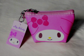 New Sanrio Japan My Melody Face Pink Triangle Mini Pouch Purse 4.5 x 2.7... - £6.18 GBP