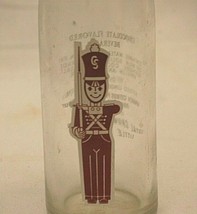 Chocolate Soldier Beverages Soda Pop Bottle Glass 10 oz. 1967 Vintage MCM - $19.79
