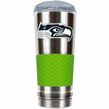 Seattle Seahawks NFL Draft Stainless Steel Hot Cold Drink Tumbler 24 oz - £21.28 GBP