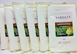( Lot 6 ) Disposable Washcloths 18/Pk by Yardley London 12 x 8” Long = Total 108 - £31.64 GBP