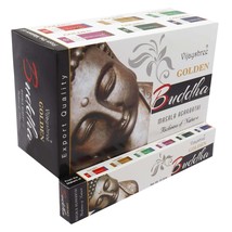 Vijayshree Golden Buddha Masala Incense Stick Natural Fragrance Agarbatti 12x15g - £20.81 GBP