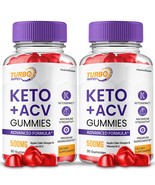 2 Pack Turbo Ripped Keto ACV Gummies Premium Formula with B12 and Superf... - €47,99 EUR