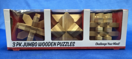 Nifty Games and Novelty 3 Pack Jumbo Wooden Puzzles - $8.90