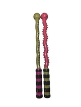 Lot Of 2 B Parum Pum Pum Toy Drum Stick pink Green REPLACEMENT Music Dis... - $17.00