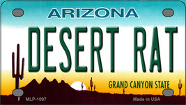Desert Rat Arizona Novelty Mini Metal License Plate Tag - £11.75 GBP