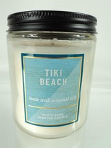 White Barn 7 oz Scented Candle - Tiki Beach - New - 25-45 Hours - $11.64